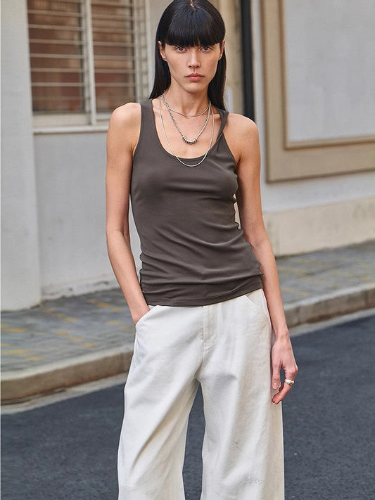 "Early Summer Jet Lag" Casual Tight-Fitting Multi-Collar Camisole for Women - Linia One