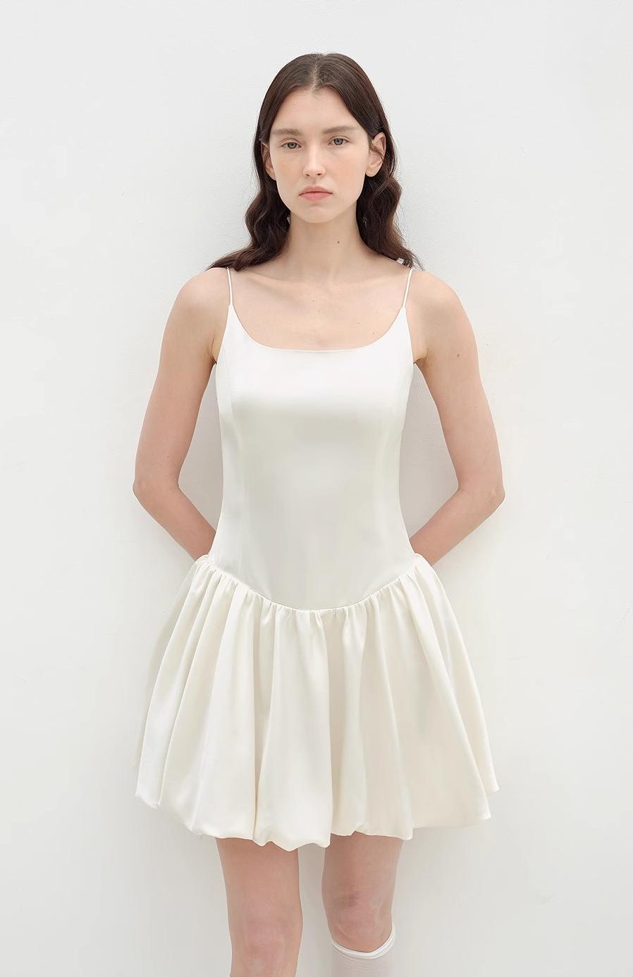 "Ballet" Acetate Satin Luxury Slip Dress - Linia One
