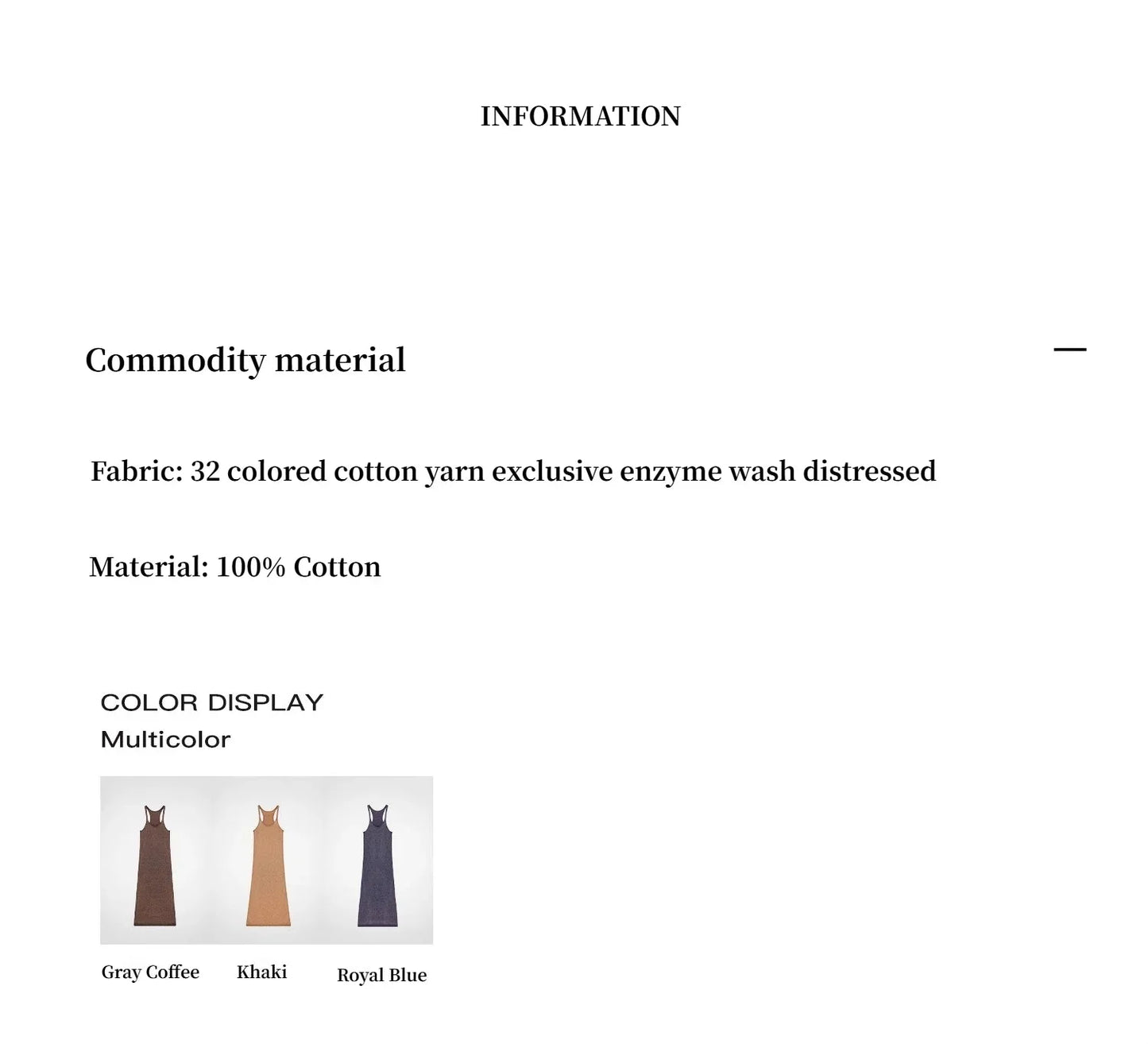 "Cool Girl Recipe" Luxury Brand Exclusive Ferment-Washed Distressed Vest Dress - Linia One