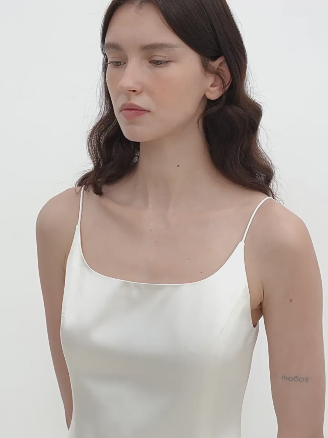 "Ballet" Acetate Satin Luxury Slip Dress - Linia One