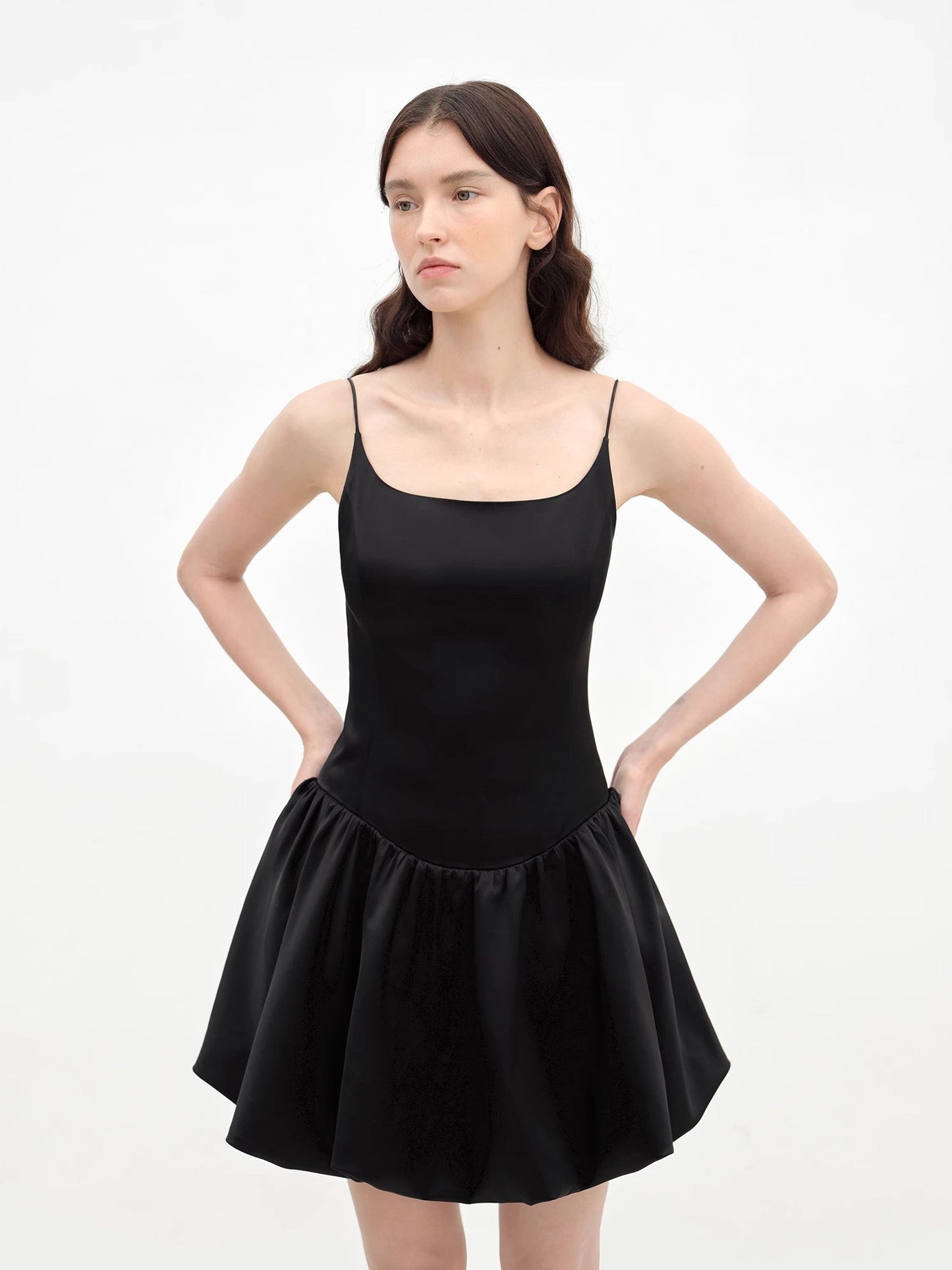 "Ballet" Acetate Satin Luxury Slip Dress - Linia One