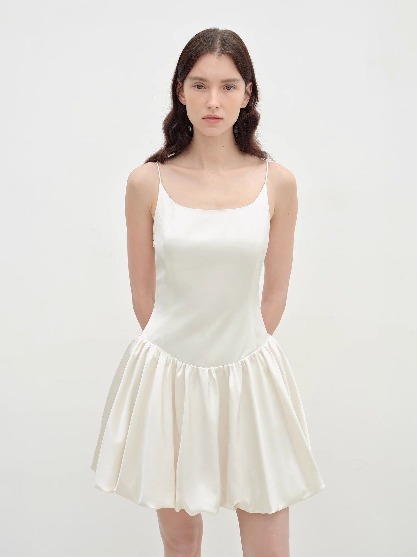 "Ballet" Acetate Satin Luxury Slip Dress - Linia One