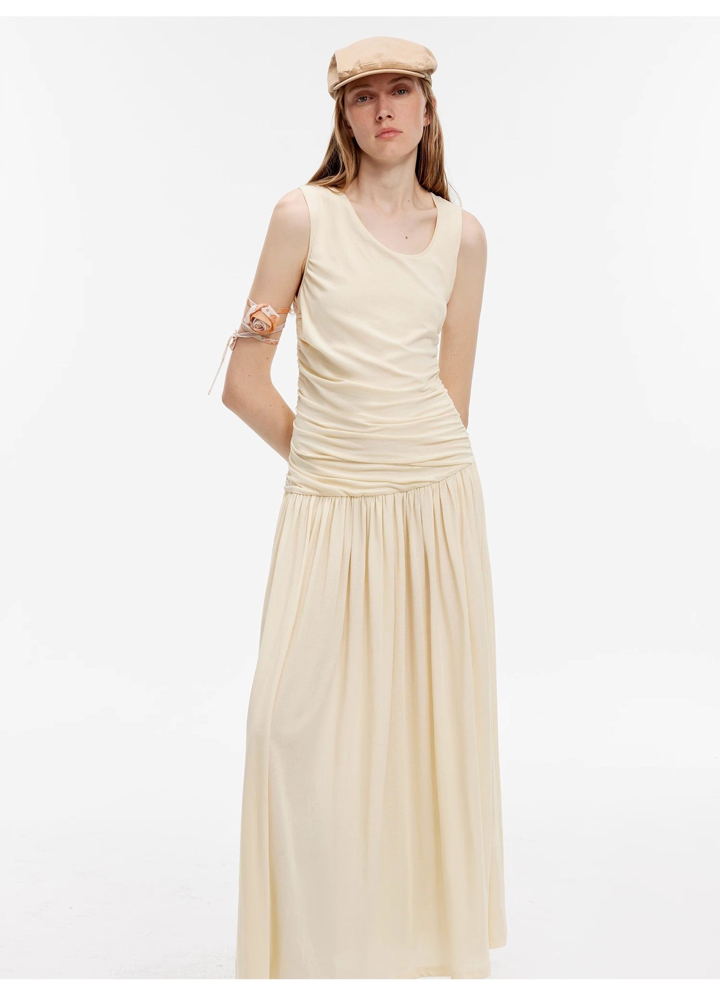"Casual Commuting" Light Luxury Mercerized Cotton Special-Shaped Collar Waist - Linia One
