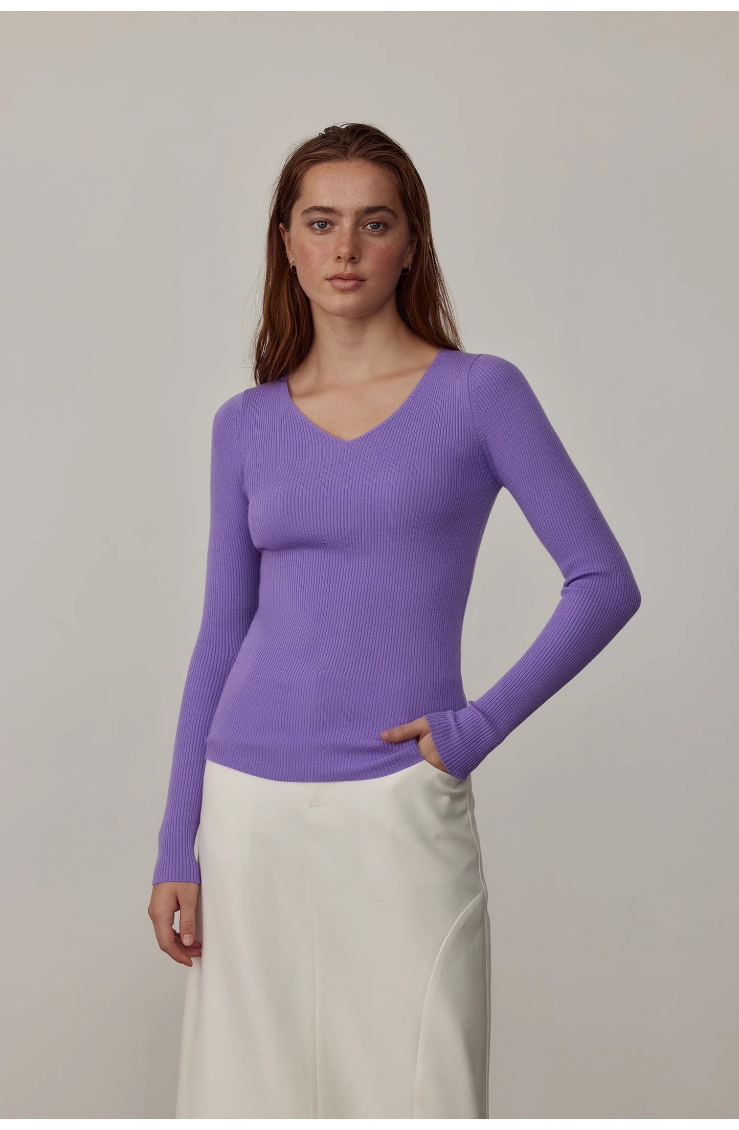 "Stobe" Fashionable Low-Waisted Retro Neutral Straight Skirt - Linia One