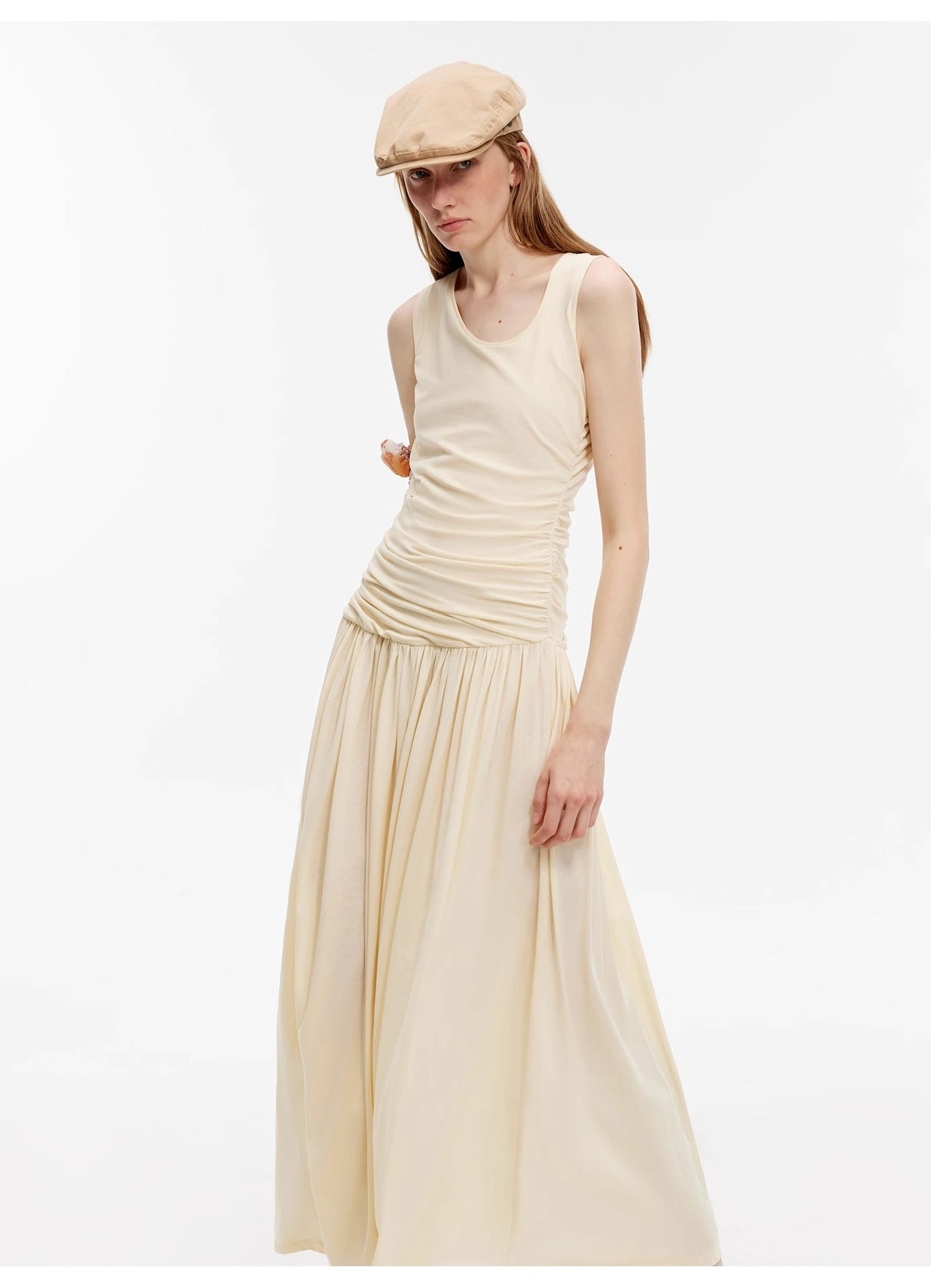 "Casual Commuting" Light Luxury Mercerized Cotton Special-Shaped Collar Waist - Linia One