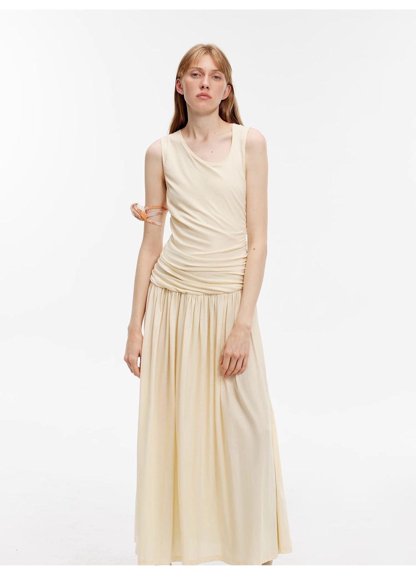 "Casual Commuting" Light Luxury Mercerized Cotton Special-Shaped Collar Waist - Linia One