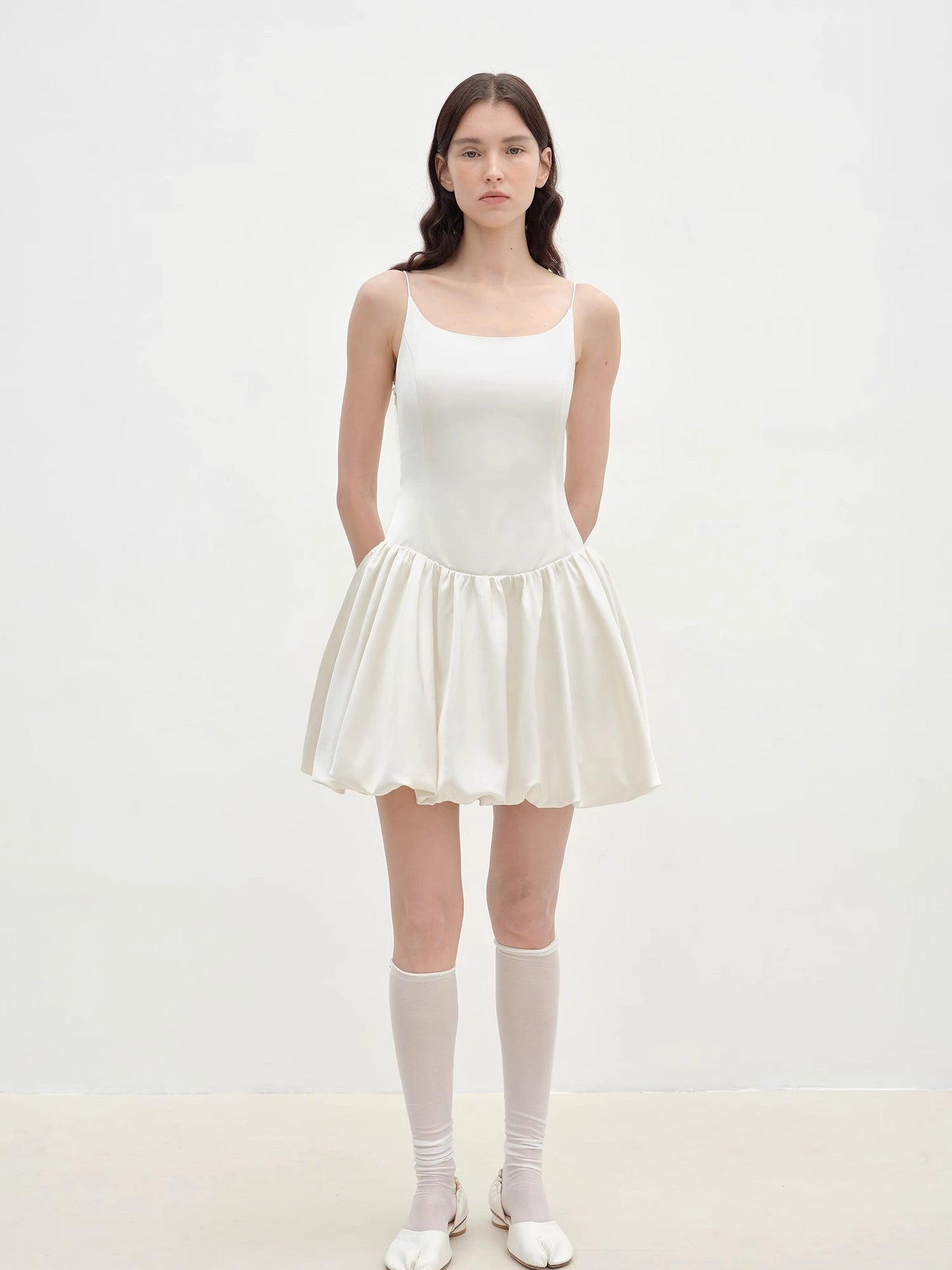 "Ballet" Acetate Satin Luxury Slip Dress - Linia One