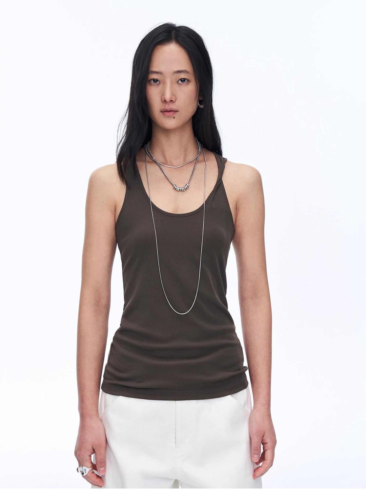 "Early Summer Jet Lag" Casual Tight-Fitting Multi-Collar Camisole for Women - Linia One