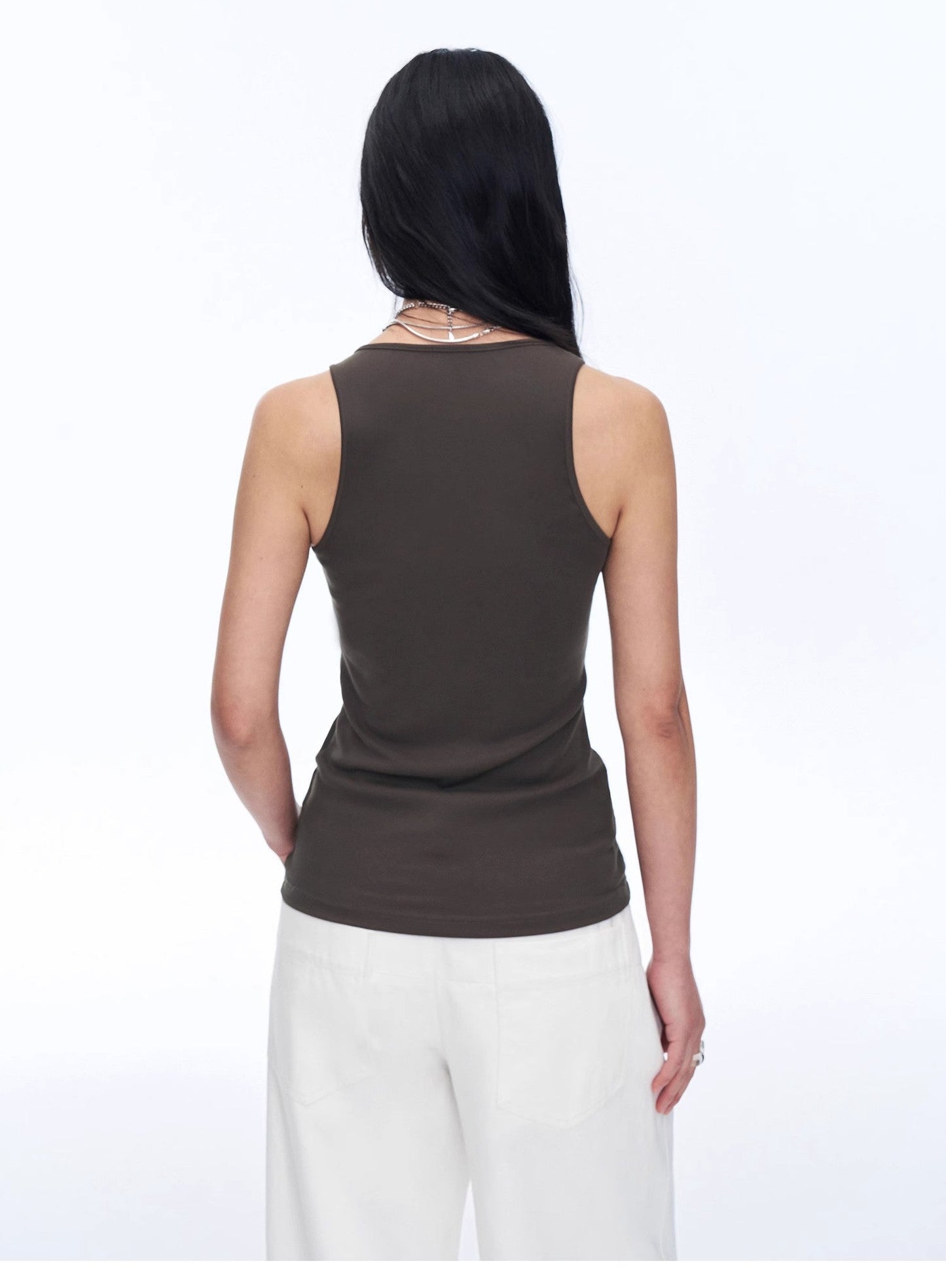 "Early Summer Jet Lag" Casual Tight-Fitting Multi-Collar Camisole for Women - Linia One