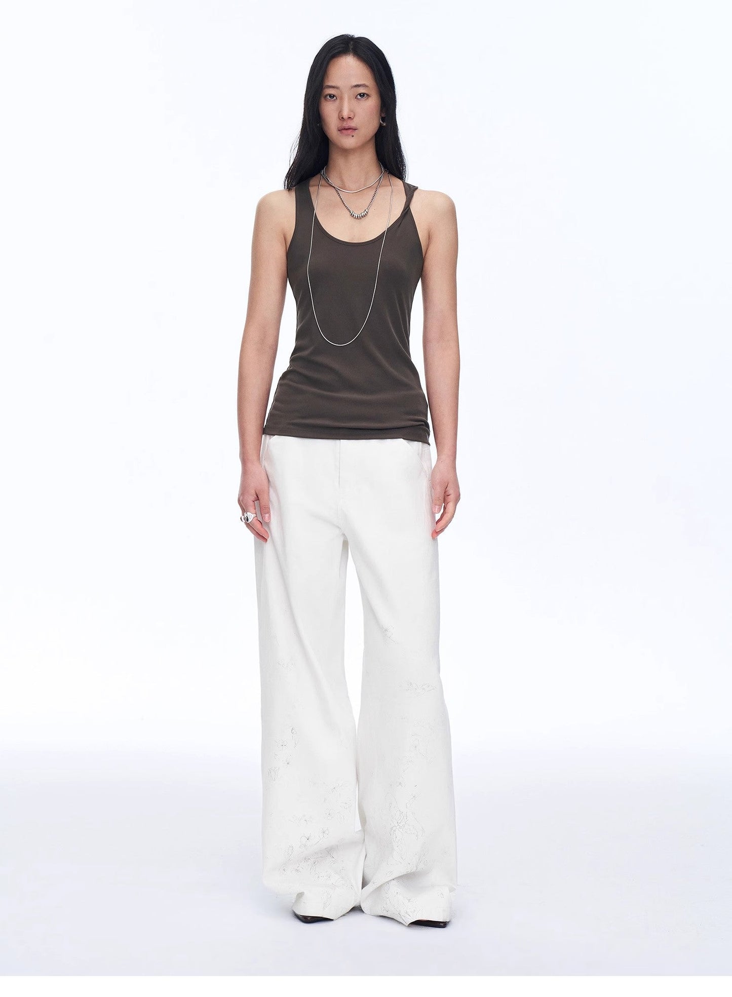 "Early Summer Jet Lag" Casual Tight-Fitting Multi-Collar Camisole for Women - Linia One
