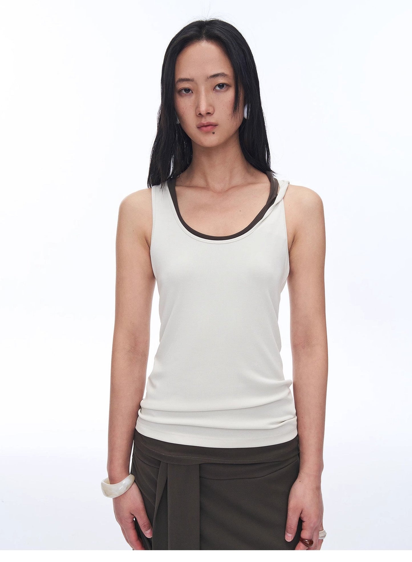 "Early Summer Jet Lag" Casual Tight-Fitting Multi-Collar Camisole for Women - Linia One