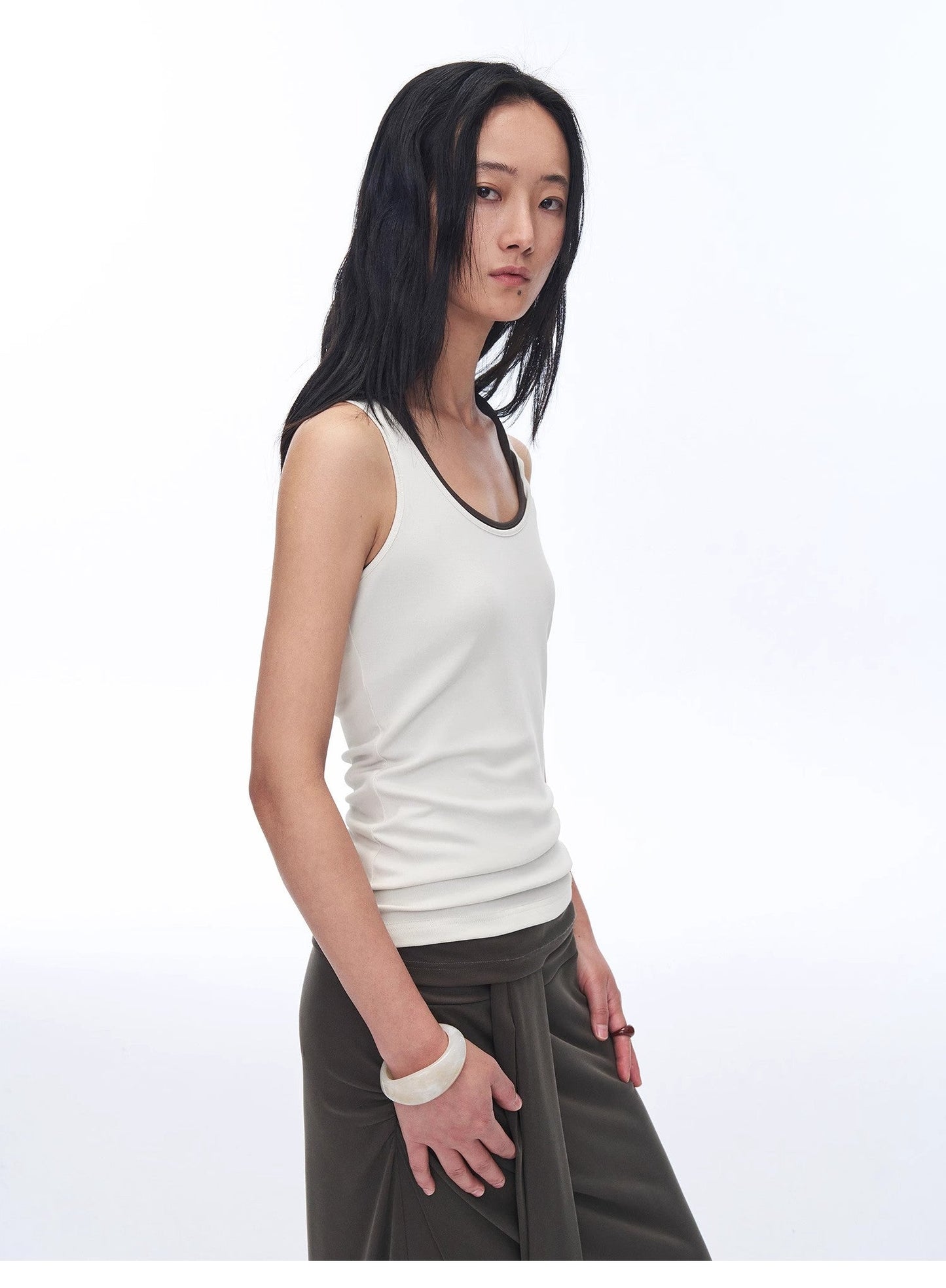 "Early Summer Jet Lag" Casual Tight-Fitting Multi-Collar Camisole for Women - Linia One
