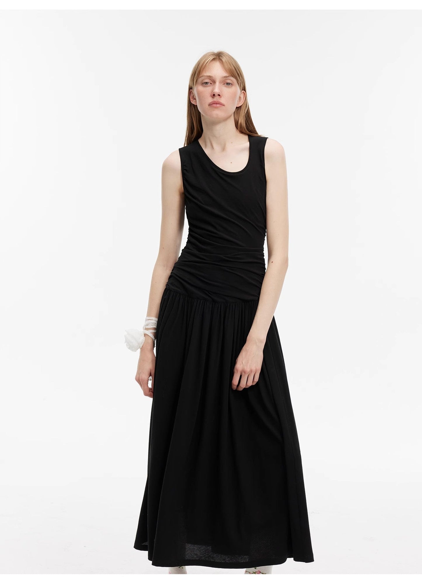 "Casual Commuting" Light Luxury Mercerized Cotton Special-Shaped Collar Waist - Linia One