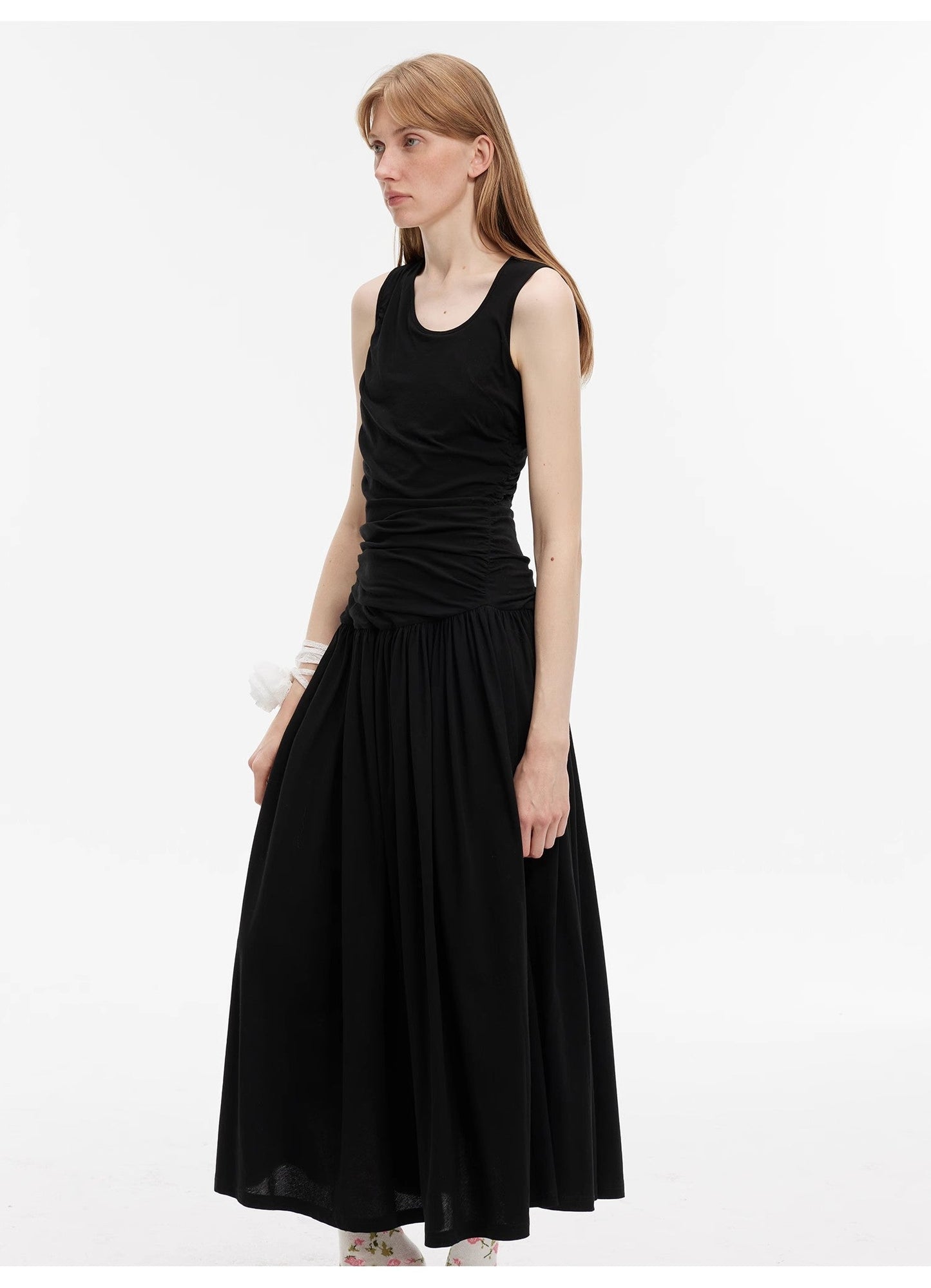 "Casual Commuting" Light Luxury Mercerized Cotton Special-Shaped Collar Waist - Linia One