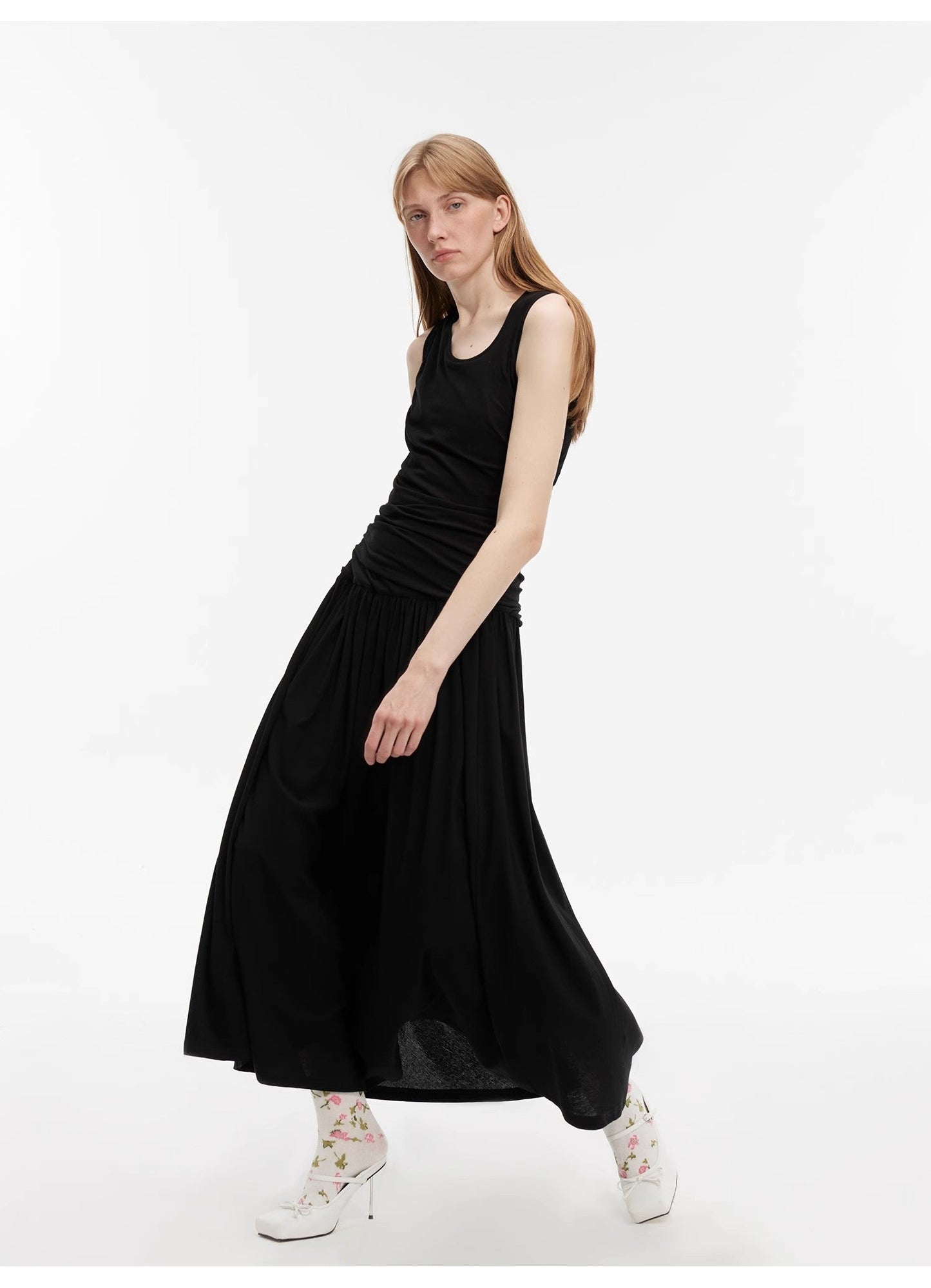 "Casual Commuting" Light Luxury Mercerized Cotton Special-Shaped Collar Waist - Linia One