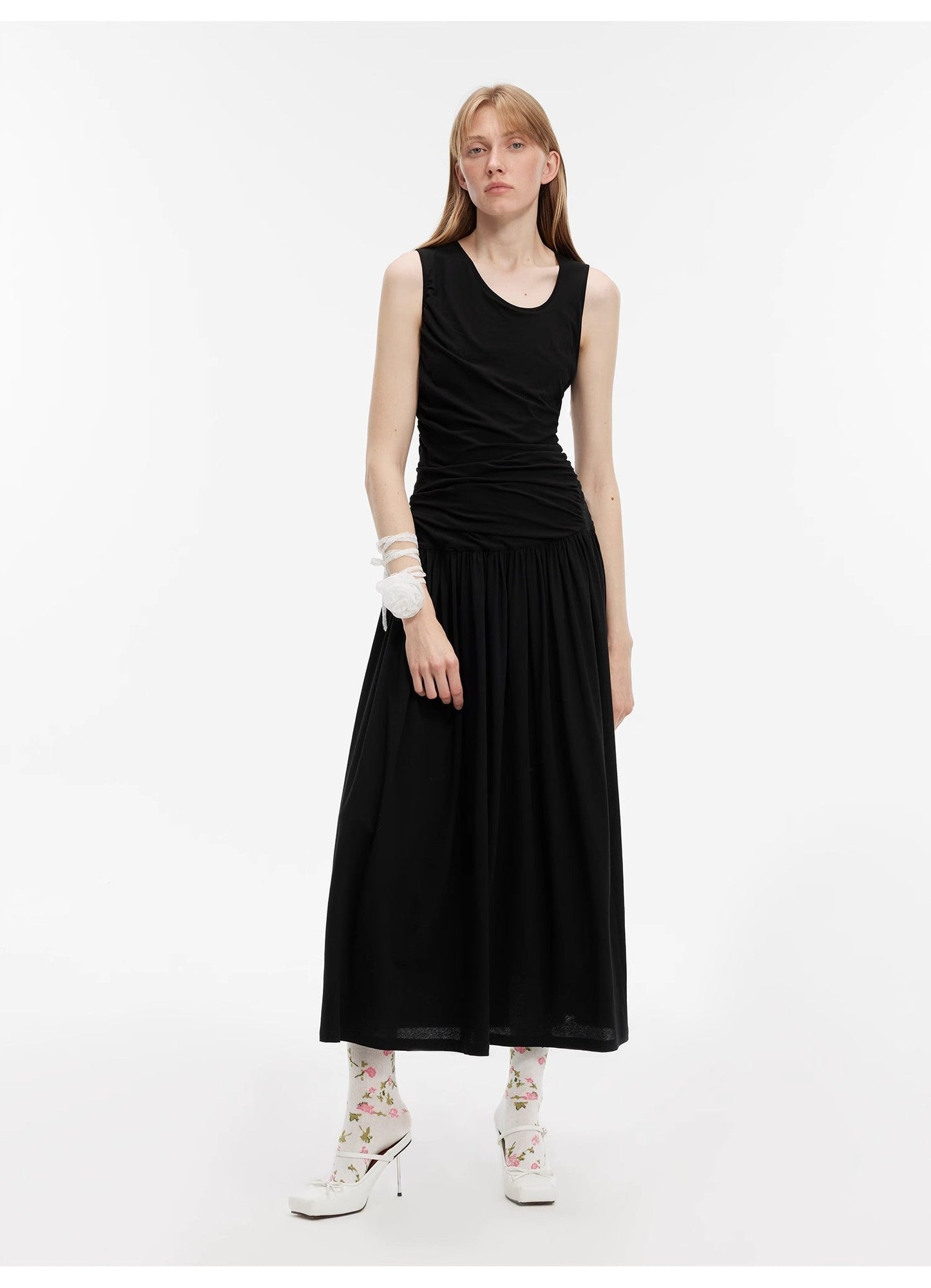 "Casual Commuting" Light Luxury Mercerized Cotton Special-Shaped Collar Waist - Linia One