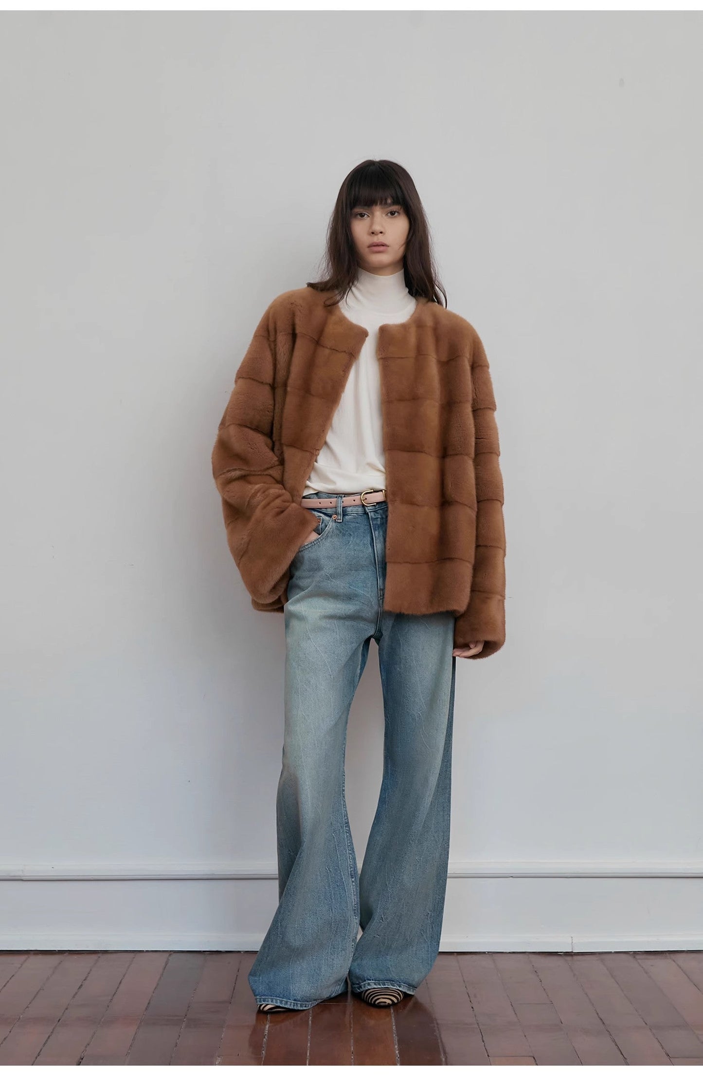 "Magic Dream" Retro Modern Washed Chicken Claw Wrinkled Jeans Women's - Linia One