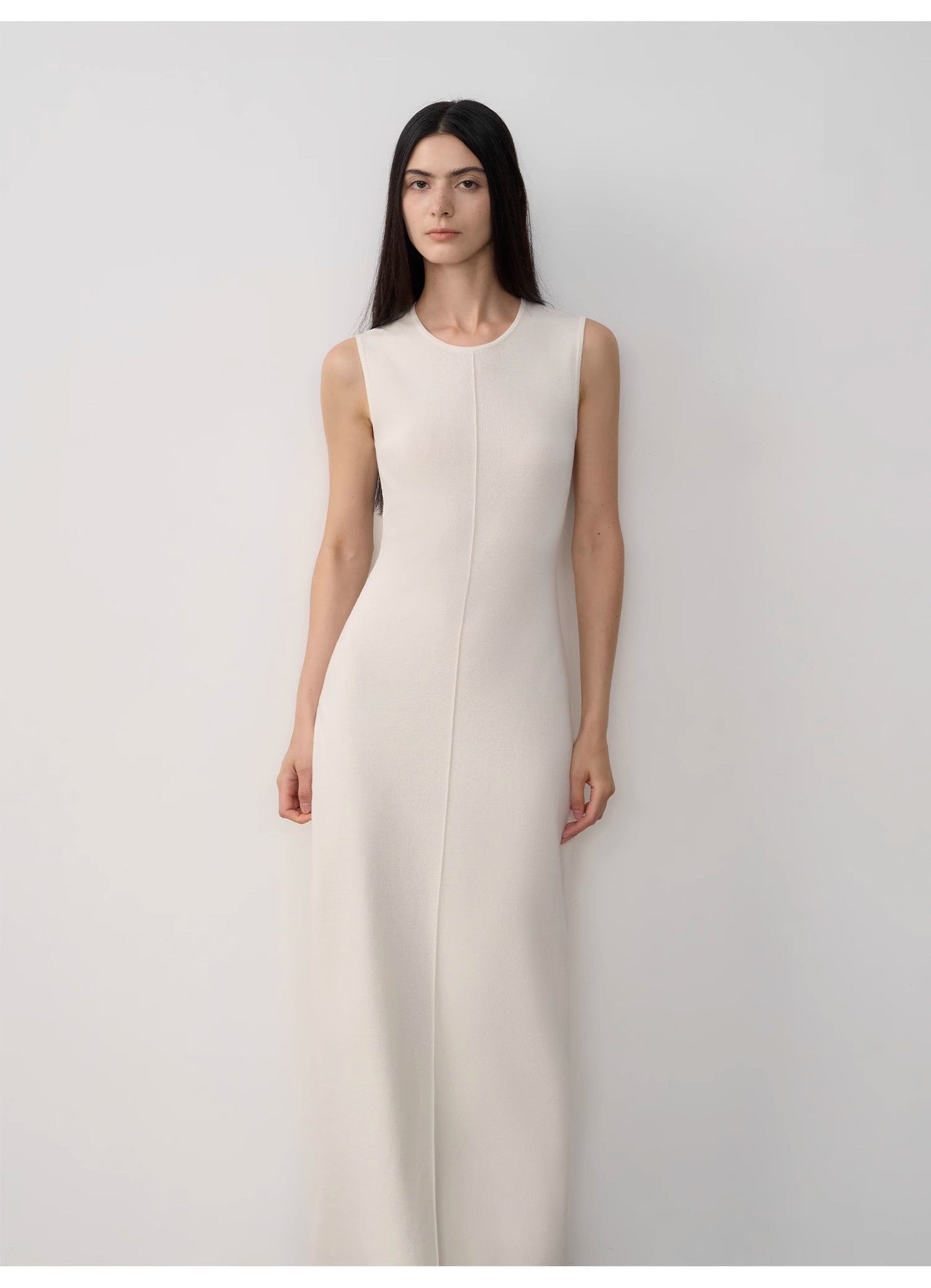 "Island Letters" Limited Edition Baslan Merino Wool Extra Long Sleeveless - Linia One