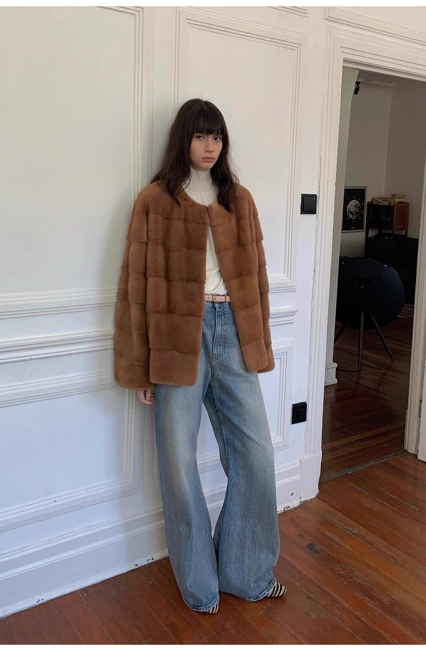 "Magic Dream" Retro Modern Washed Chicken Claw Wrinkled Jeans Women's - Linia One