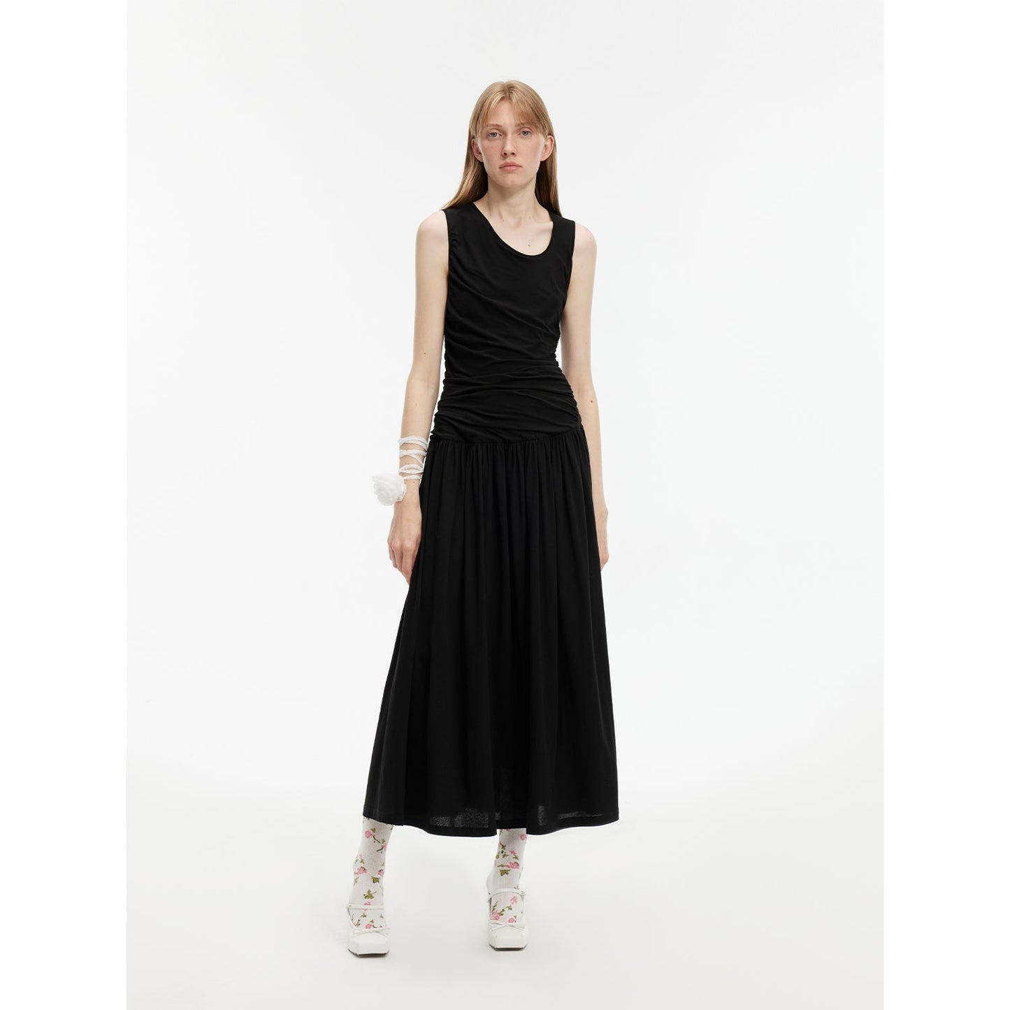 "Casual Commuting" Light Luxury Mercerized Cotton Special-Shaped Collar Waist - Linia One