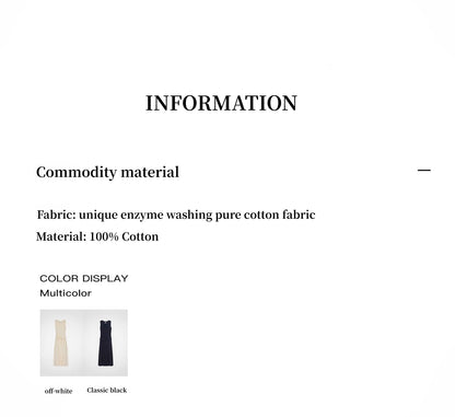 "Casual Commuting" Light Luxury Mercerized Cotton Special-Shaped Collar Waist - Linia One
