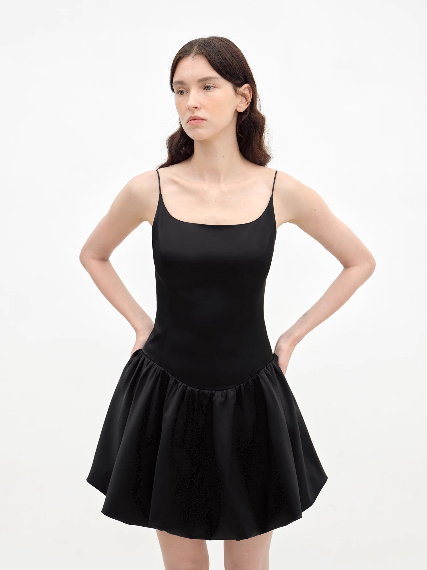 "Ballet" Acetate Satin Luxury Slip Dress - Linia One