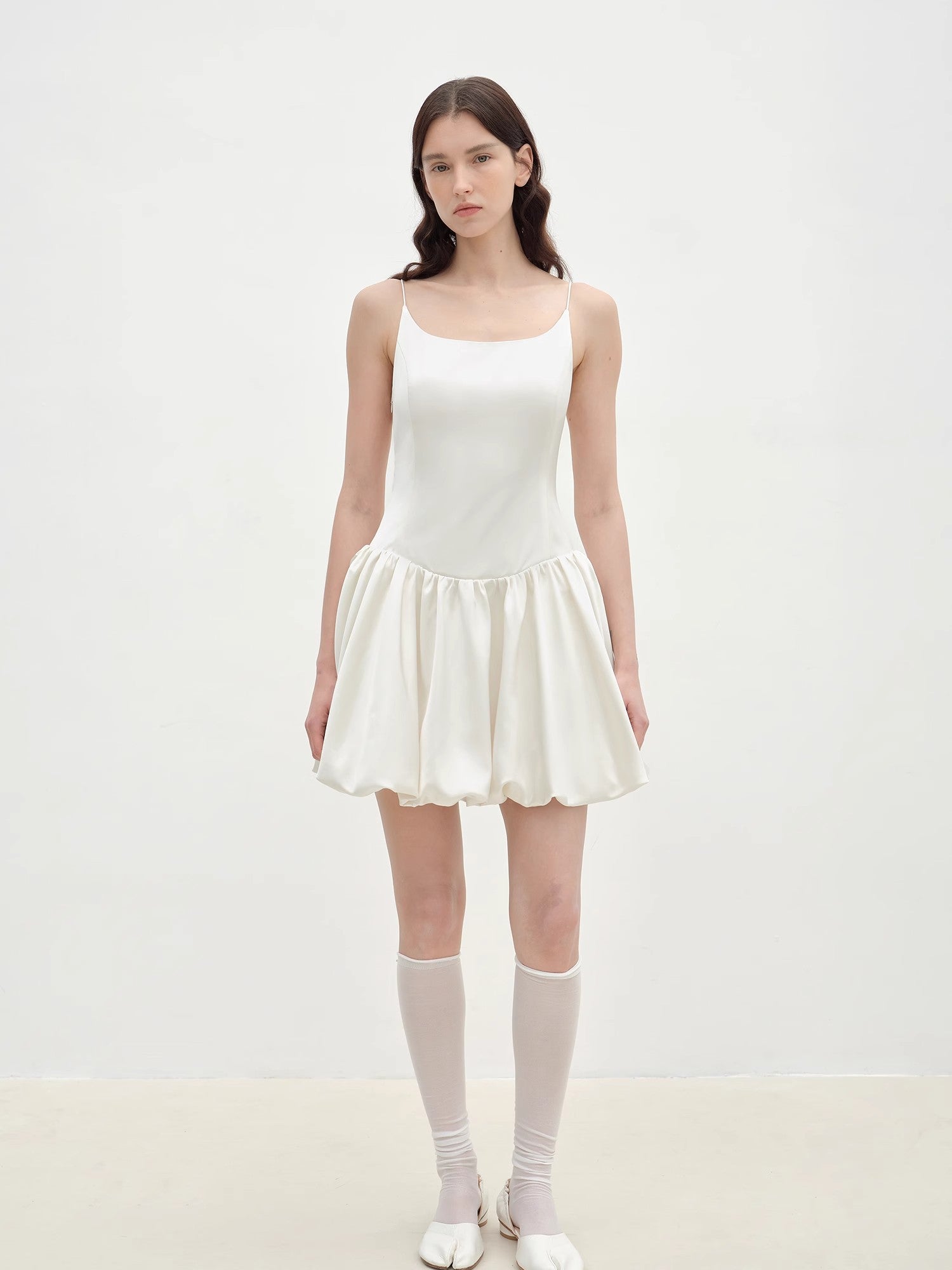 "Ballet" Acetate Satin Luxury Slip Dress - Linia One