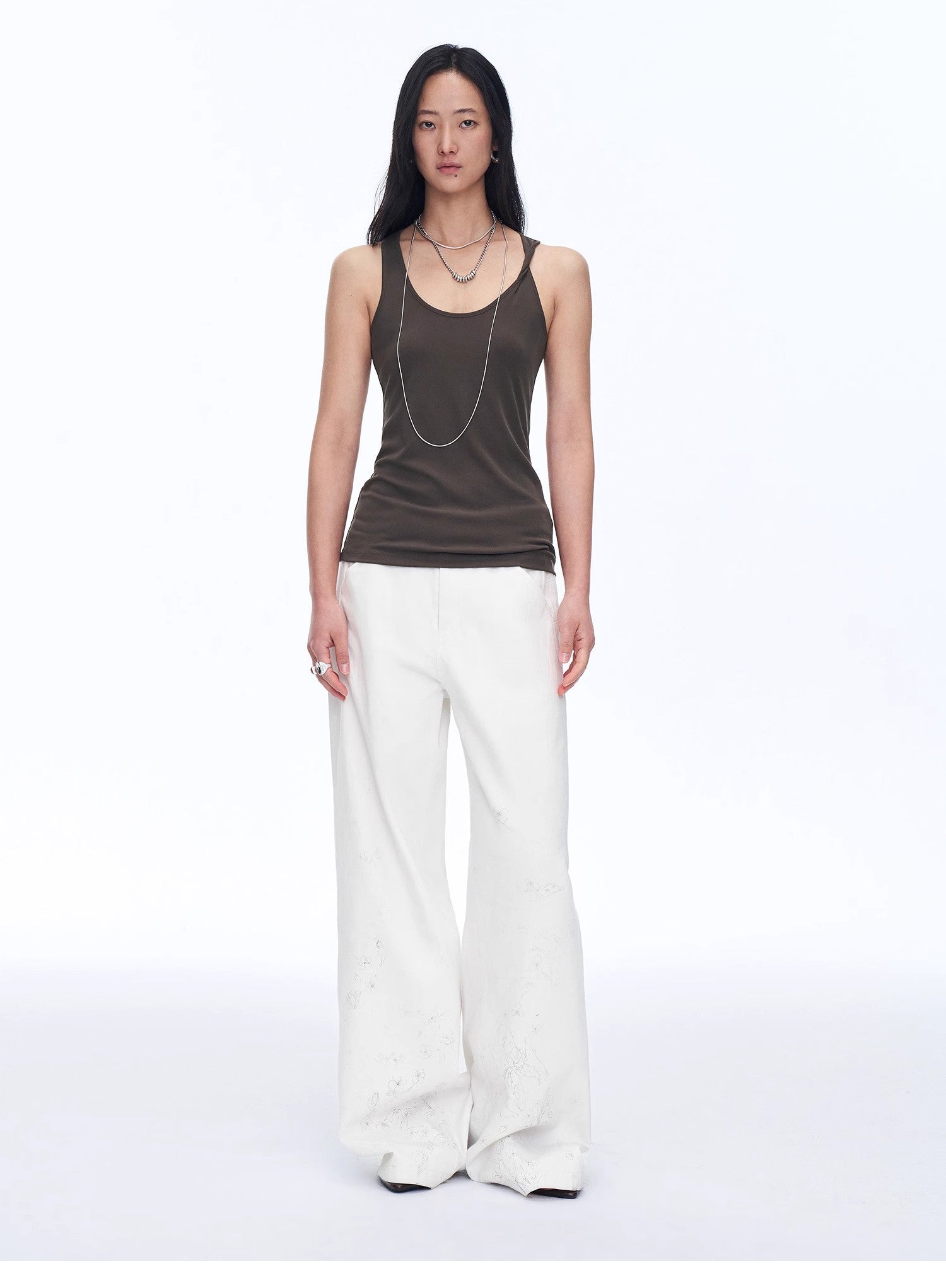"Early Summer Jet Lag" Casual Tight-Fitting Multi-Collar Camisole for Women - Linia One