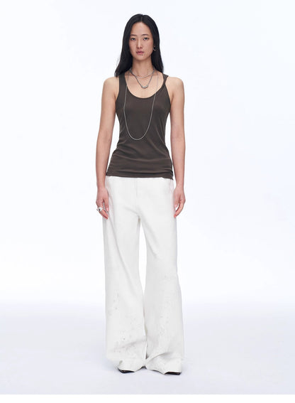 "Early Summer Jet Lag" Casual Tight-Fitting Multi-Collar Camisole for Women - Linia One