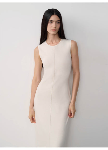 "Island Letters" Limited Edition Baslan Merino Wool Extra Long Sleeveless - Linia One