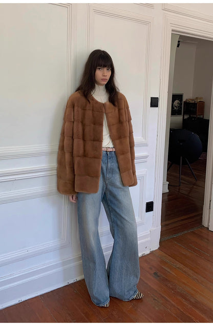 "Magic Dream" Retro Modern Washed Chicken Claw Wrinkled Jeans Women's - Linia One