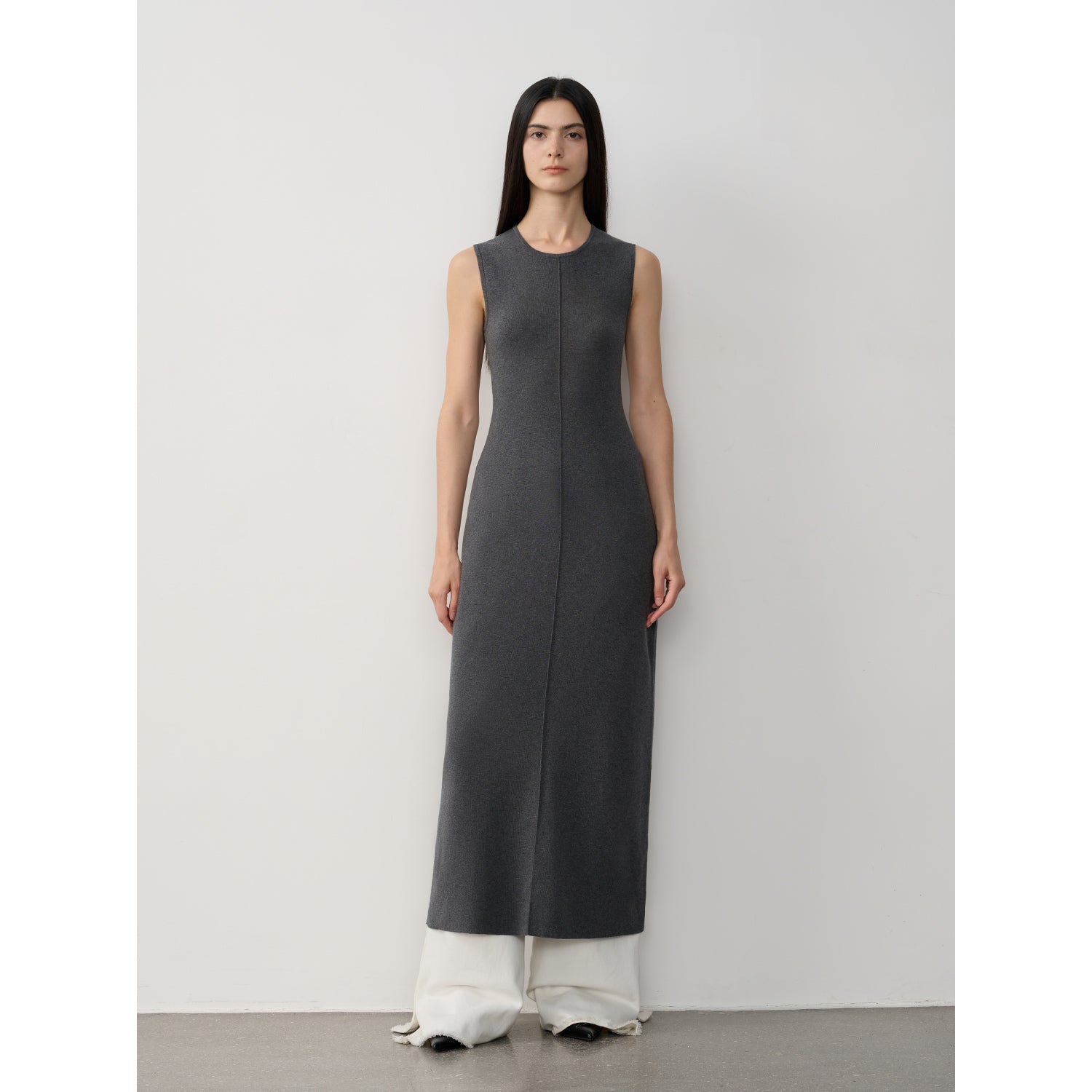 "Island Letters" Limited Edition Baslan Merino Wool Extra Long Sleeveless - Linia One