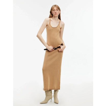 "Cool Girl Recipe" Luxury Brand Exclusive Ferment-Washed Distressed Vest Dress - Linia One