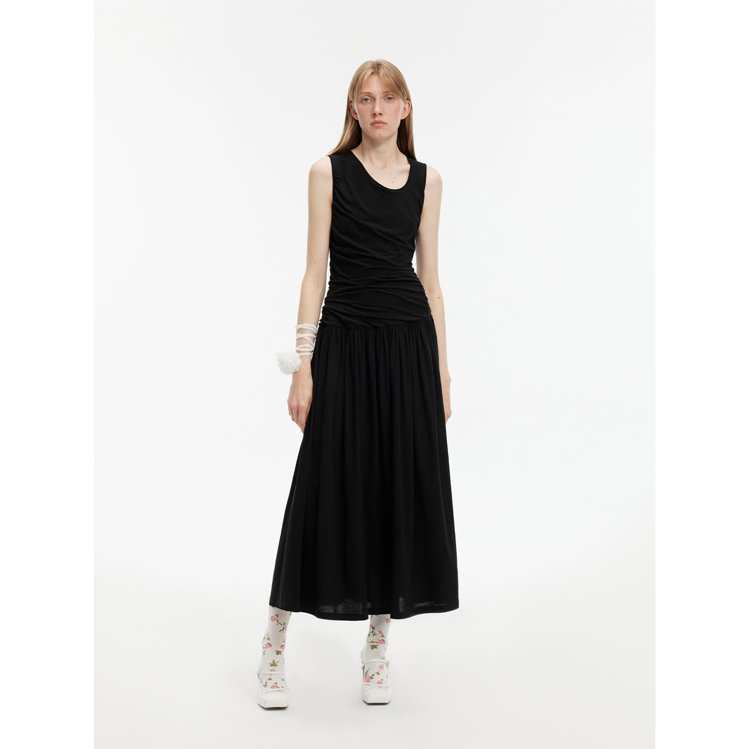 "Casual Commuting" Light Luxury Mercerized Cotton Special-Shaped Collar Waist - Linia One